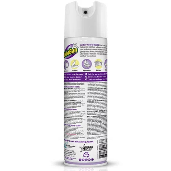 Odoban Disinfectant Spray, 14.6 Oz./Can, 6 Pk. (Choose Scent)