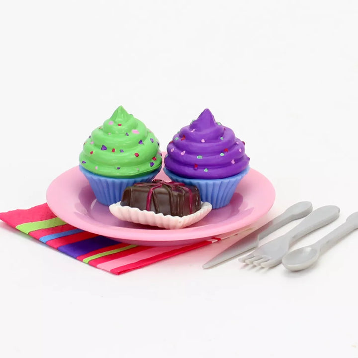 Sophia’S 47 Piece Serving Set with Desserts for 18'' Dolls, Multicolor