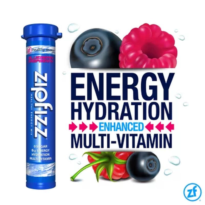 Zipfizz Energy Drink Mix, Blue Raspberry 20 Ct.