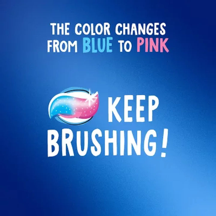 Crest Advanced Kid'S Color Changing Fluoride Toothpaste, Bubblegum Flavor, 4.2 Oz., 4 Pk.