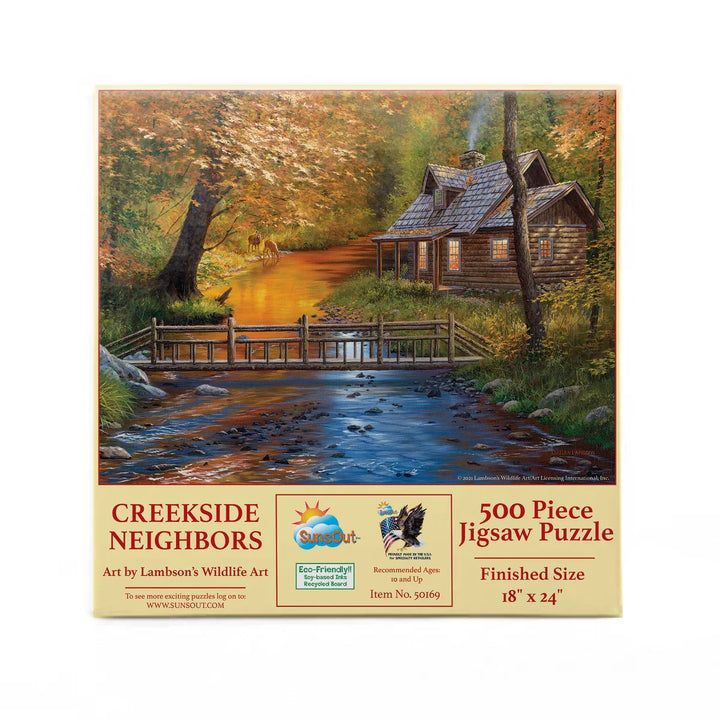 Sunsout Creekside Neighbors 500 Pc Jigsaw Puzzle 50169