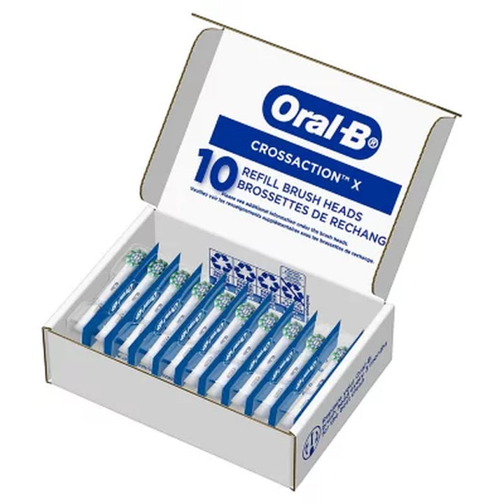 Oral-B Crossaction Electric Toothbrush Replacement Brush Heads, 10 Ct.