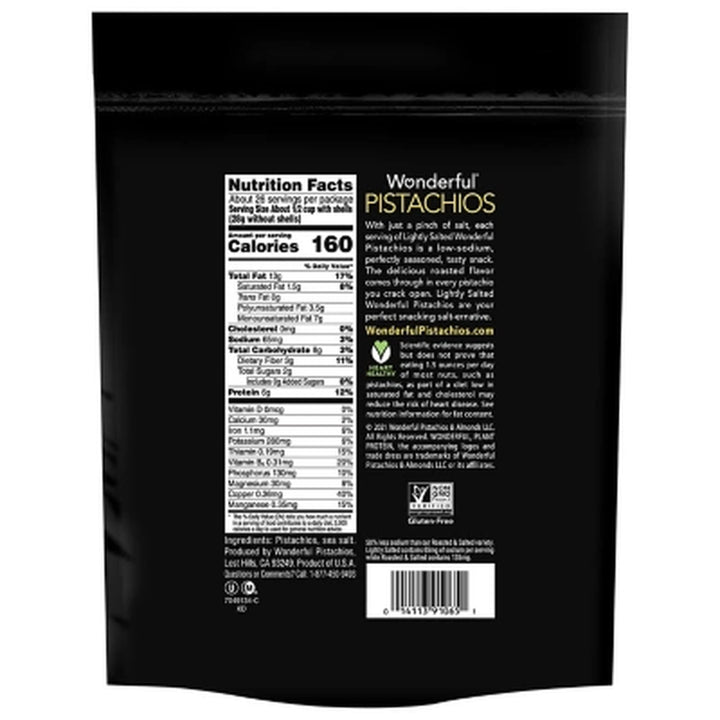 Wonderful Lightly Salted Pistachios, 48 Oz.