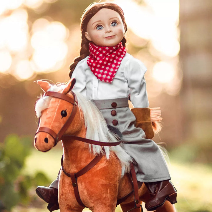 The Queen'S Treasures 18 Inch Doll 1890'S Style Brown Boots plus Shoe Box