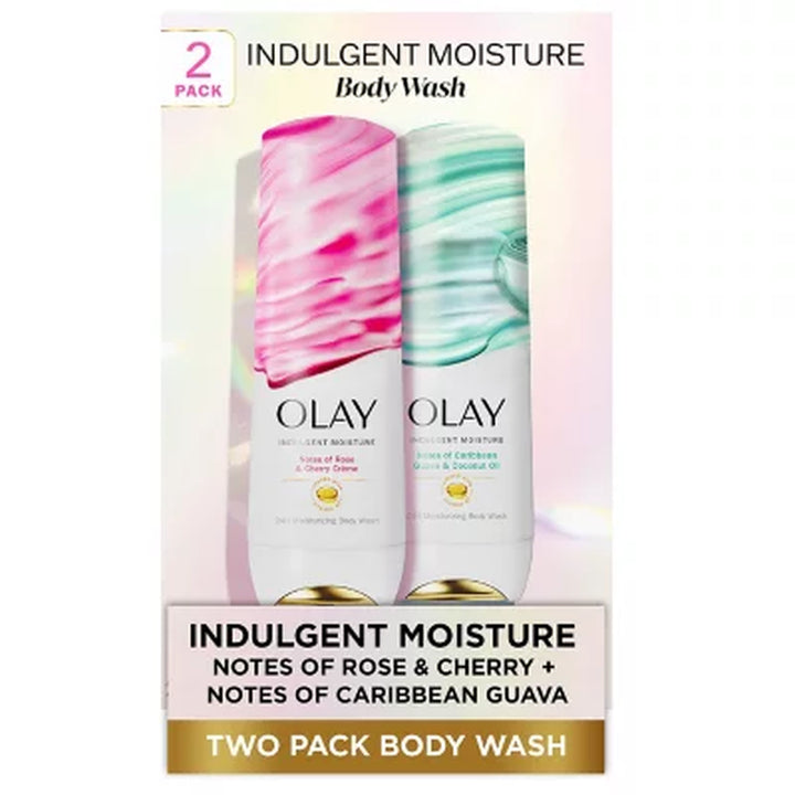 Olay Indulgent Moisture Body Wash with Vitamin B3, 20 Oz., 2 Pk.