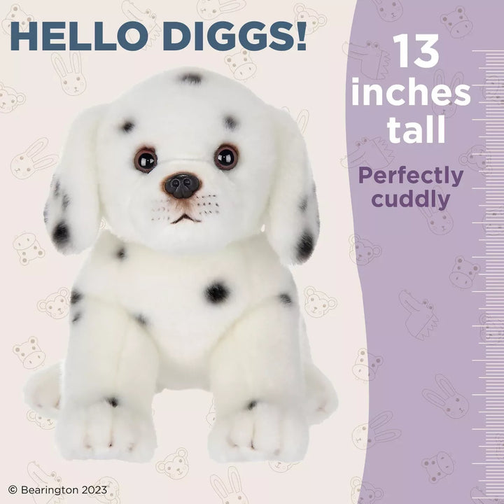 Bearington Diggs the Dalmatian Stuffed Animal, 13 Inch Dog Stuffed Animal