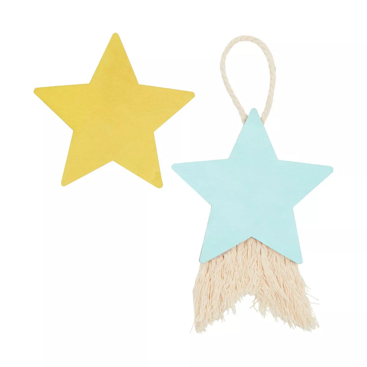 Juvale 24 Pack Wood Stars for Crafts, Unfinished Wooden Cutouts for DIY Projects, 3.8 Inches