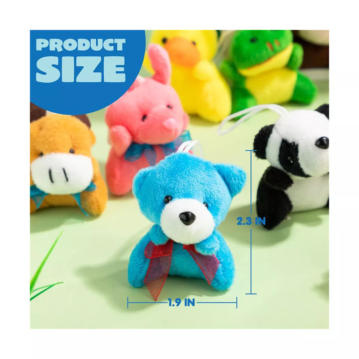 12/36/72Pcs Mini Sea Animal Plush Toys, 3” Stuffed Bulk for Kids Birthday Party Favors, Basket Stuff, Pinata Filler, Goodie Bag Fillers, School Prizes