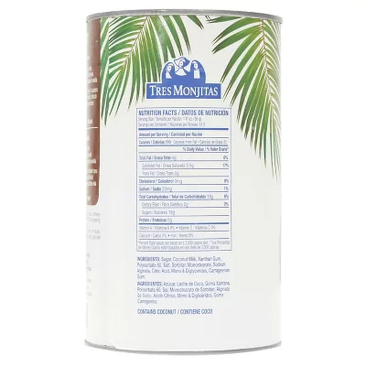 Creme De Coco Tres Monjitas 57 Oz.