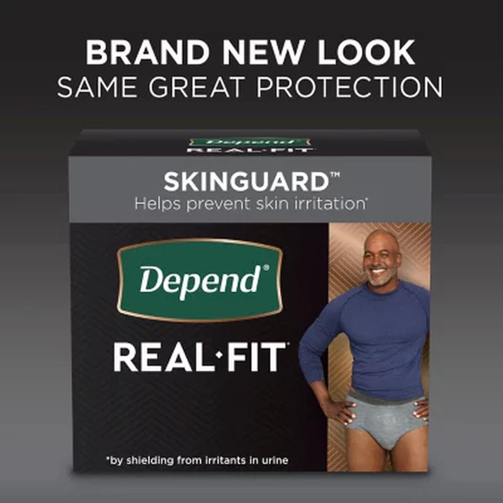 Depend Real Fit Incontinence Underwear for Men, Maximum Absorbency - Choose Your Size