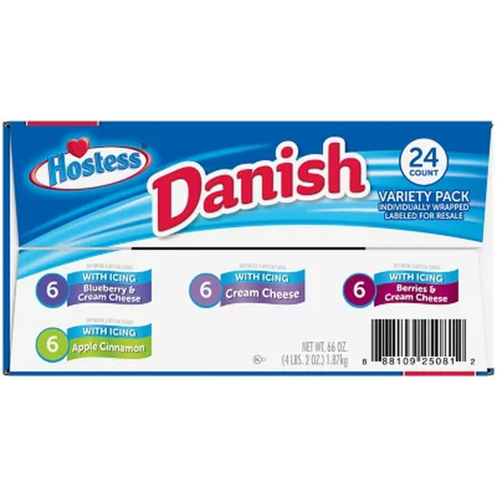 Hostess Danish Claw Variety Pack 24 Ct.