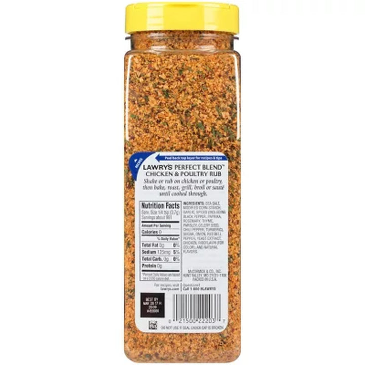 Lawry'S Chicken & Poultry Rub Seasoning 24.5 Oz.