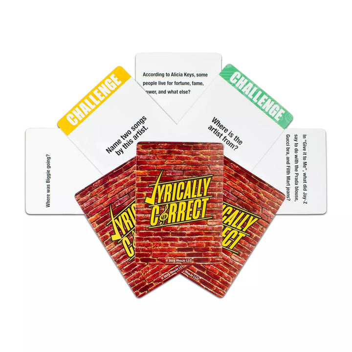 Lyrically Correct Card Game