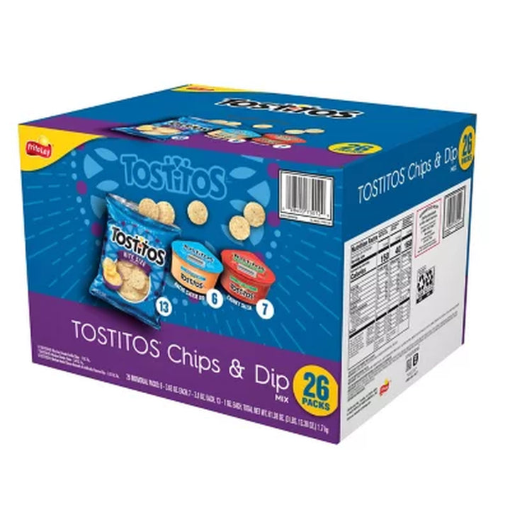 Tostitos Snacks Chips and Dip Mix Variety 61.35 Oz., 26 Ct.