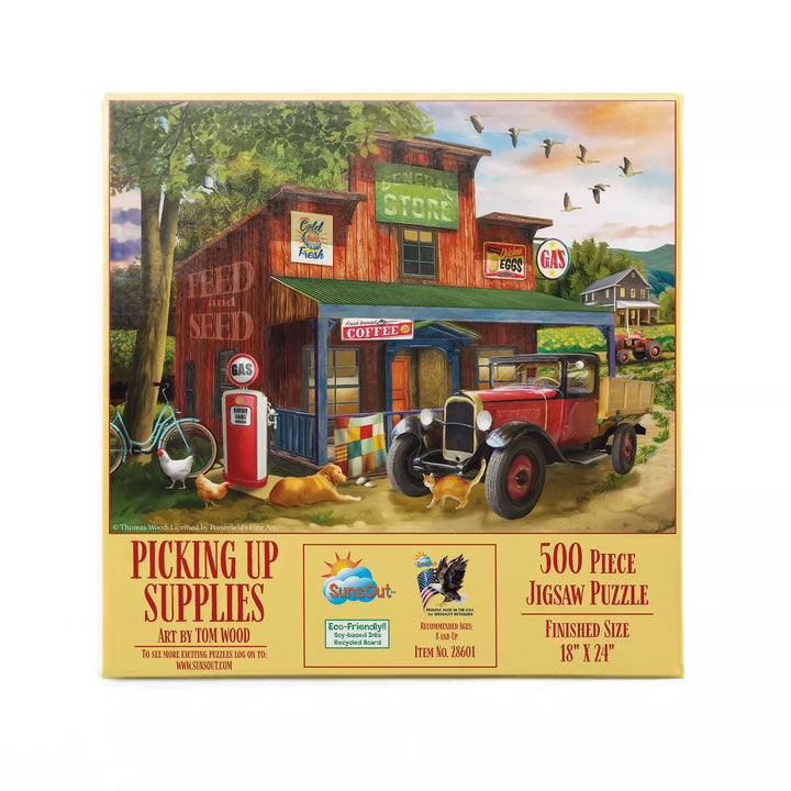 Sunsout Picking up Supplies 500 Pc Jigsaw Puzzle 28601