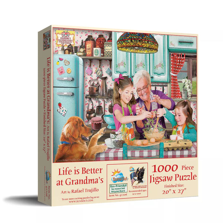 Sunsout Life Is Better at Grandma'S 1000 Pc Mothers Day Jigsaw Puzzle 42206