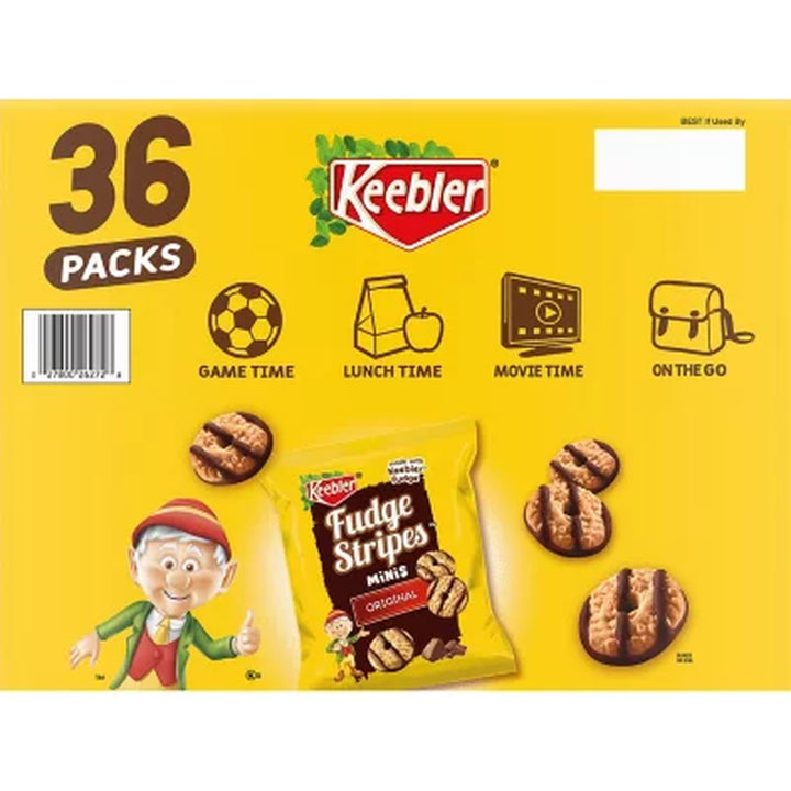 Keebler Mini Fudge Stripe Cookies, 2 Oz., 36 Pk.