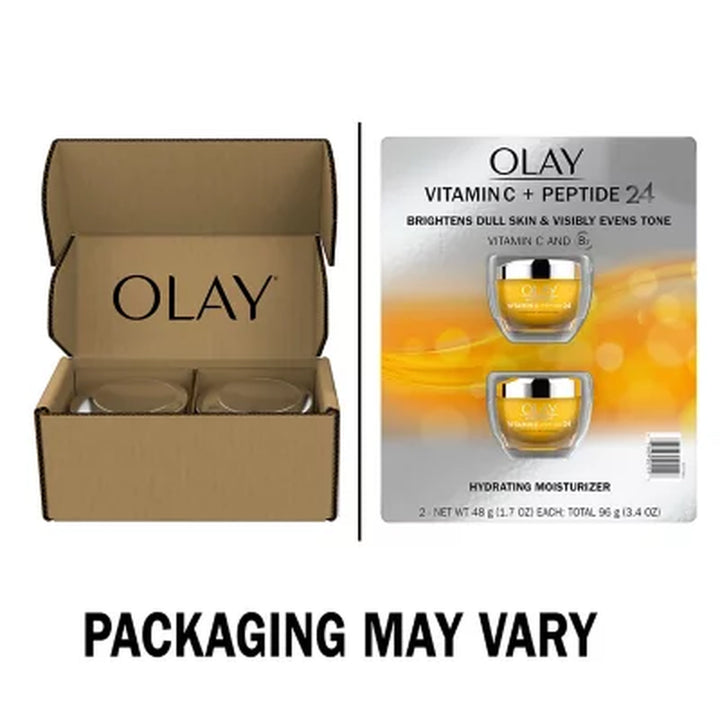 Olay Regenerist Vitamin C + Peptide 24 Face Moisturizer, 1.7 Oz, 2 Pk.