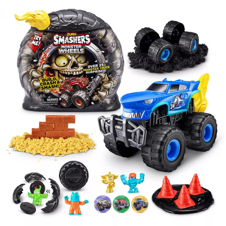 Smashers Monster Wheels Surprise Capsule Mini Figure Set