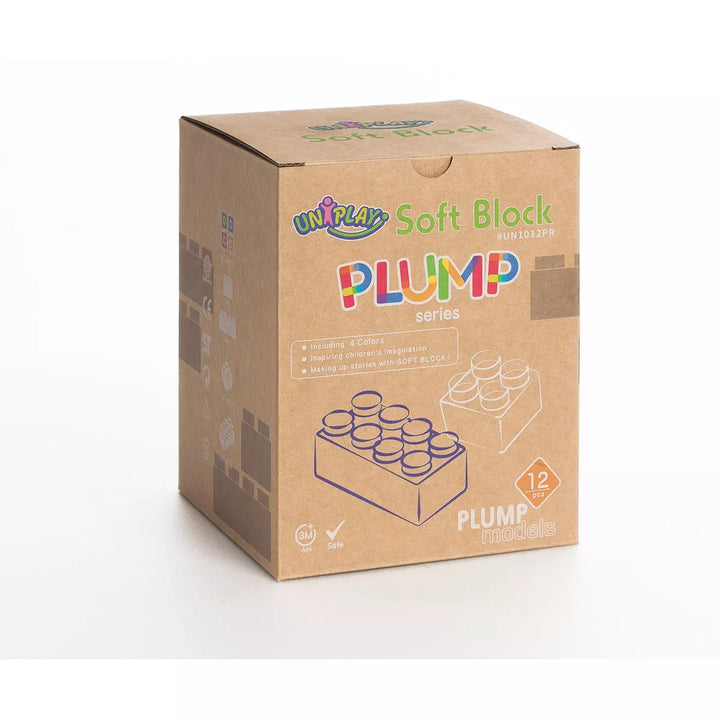 Uniplay Plump Soft Building Blocks — Education and Developmental Play for Ages 3 Months and Up