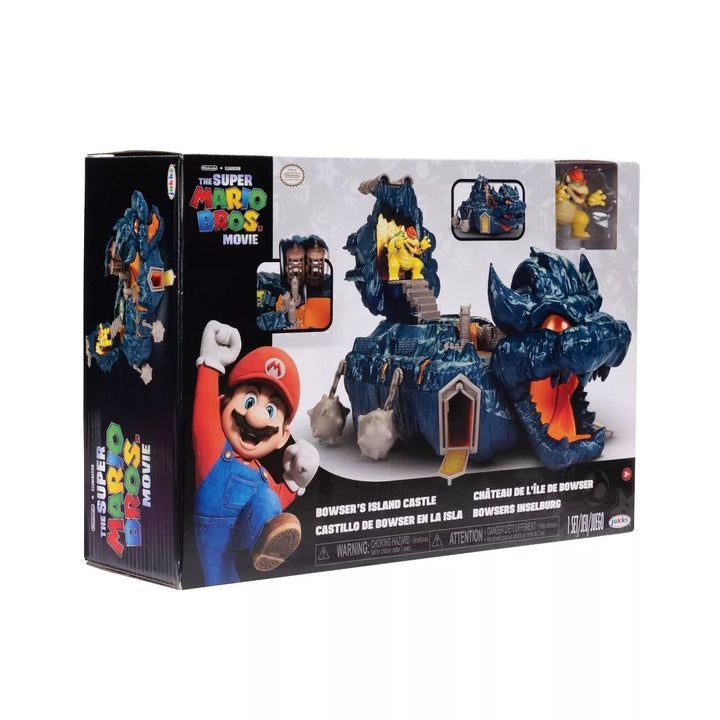 Nintendo the Super Mario Bros. Movie Bowser'S Island Castle Action Figure Playset