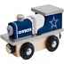 Masterpieces Officially Licensed NFL Dallas Cowboys Wooden Toy Train Engine for Kids.