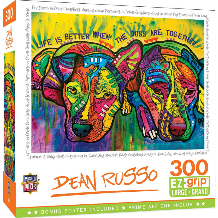 Masterpieces 300 Piece EZ Grip Jigsaw Puzzle - Partners in Crime - 18"X24".