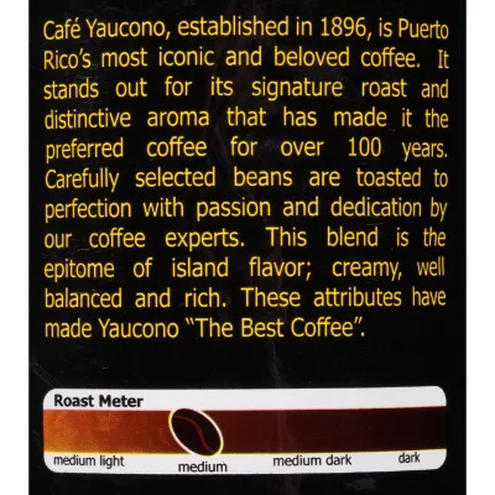 Yaucono Medium Roast Whole Bean Coffee 2 Lbs.