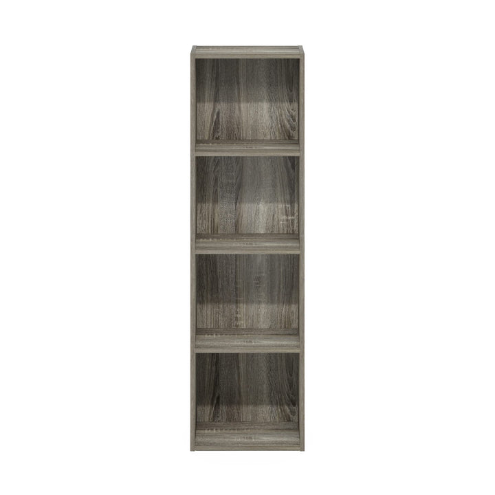 Furinno Pasir 3-Tier Open Shelf Bookcase, White/Green 11003WH/GR 3-Tier Cube