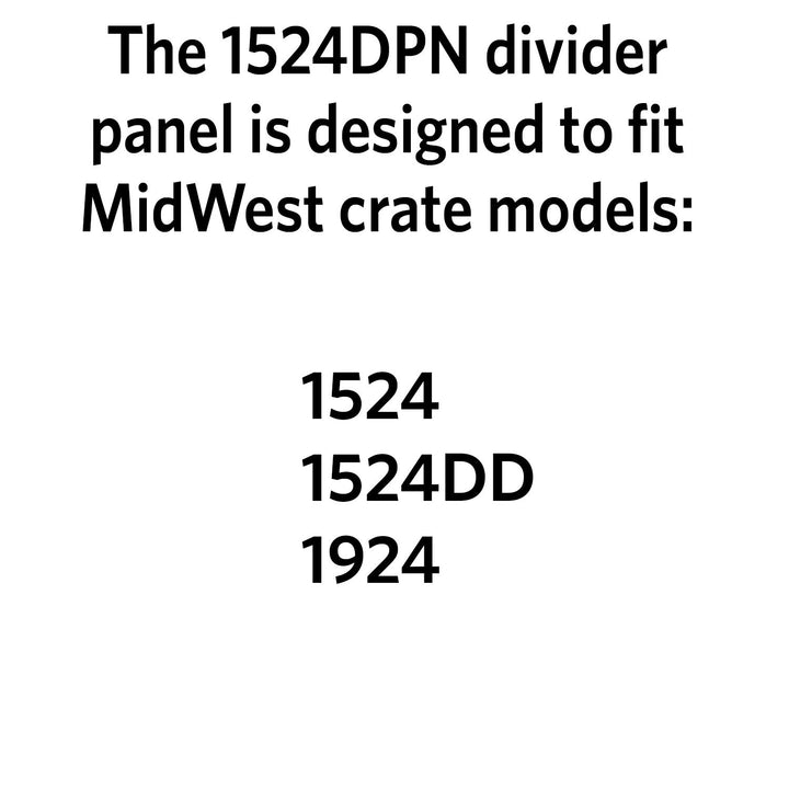 MidWest Homes for Pets Divider Panel Fits Models 1324TD, 1524 and 1524DD Black Models 1524, 1524DD, 1924