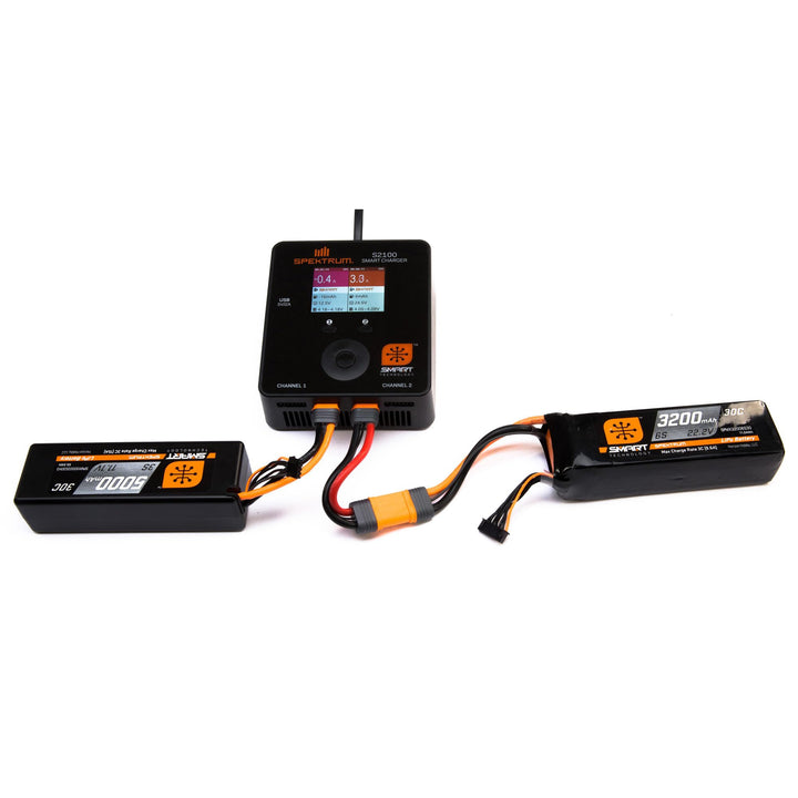 Spektrum 11.1V 5000mAh 3S 30C Smart Hardcase LiPo Battery: IC5, SPMX50003S30H5 1 Count (Pack of 1)