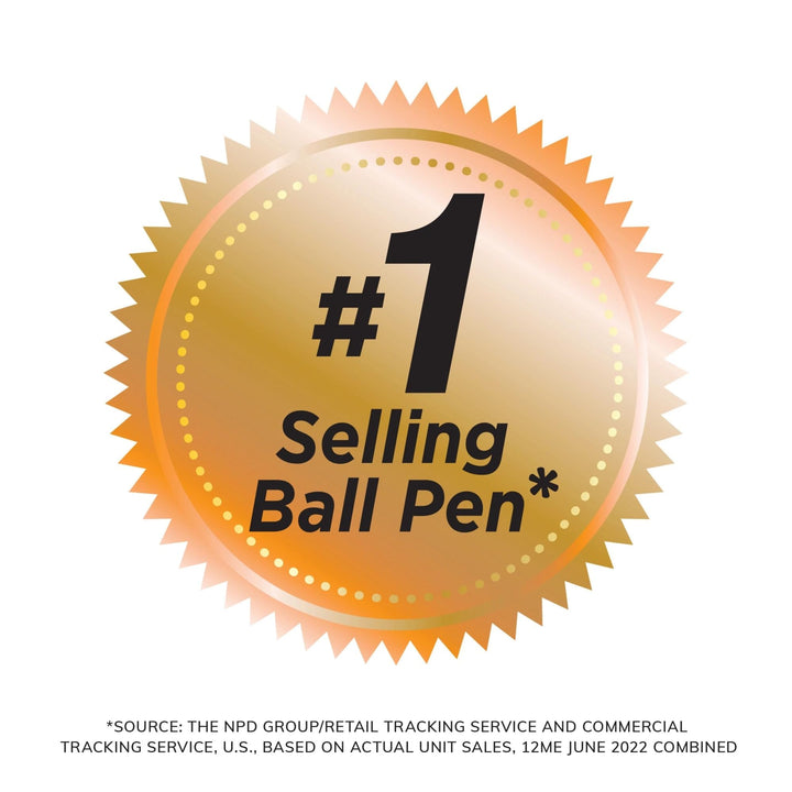 BIC Round Stic Xtra Life Red Ballpoint Pens, Medium Point (1.0mm), 10-Count Pack of Bulk Pens, Flexible Round Barrel for Writing Comfort, No. 1 Selling Ballpoint Pens 10 Count (Pack of 1)