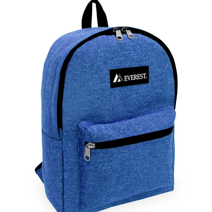 Everest Unisex-Adult's Basic Denim Backpack, Royal Blue, One Size