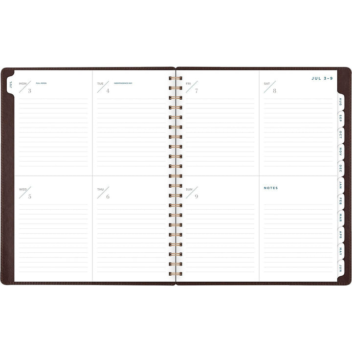 AT-A-GLANCE 2023-2024 Academic Planner, Weekly & Monthly, 8-1/2" x 11", Large, Monthly Tabs, Pocket, Flexible Cover, Signature Collection, Brown (YP905A09) 2023-2024 Old Edition