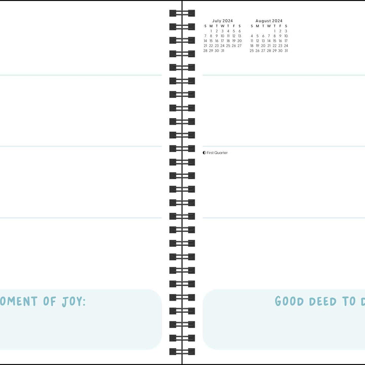 A Heart on Fire 12-Month 2024 Monthly/Weekly Planner Calendar