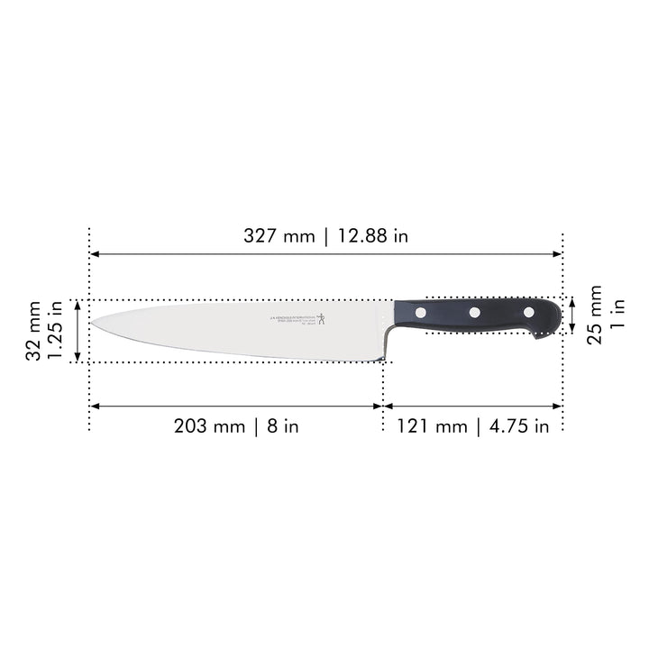 HENCKELS Classic Razor-Sharp 8-inch Slicing Knife, German Engineered Informed by 100+ Years of Mastery, Stainless Steel Chef Knife