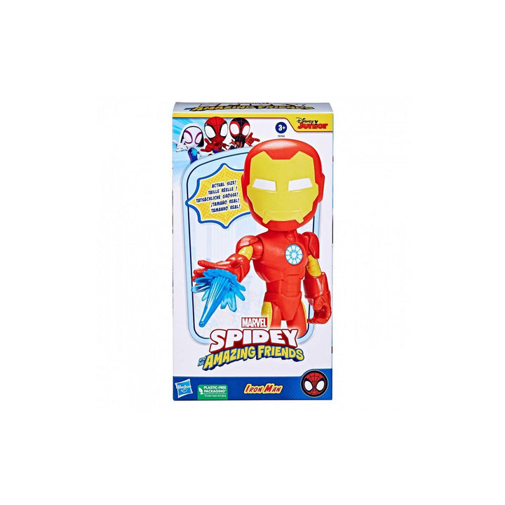 Spidey and his Amazing Friends Supersized Iron Man Action Figure, 9-Inch Avengers Action Figures, Marvel Super Hero Preschool Toys for 3+ Years