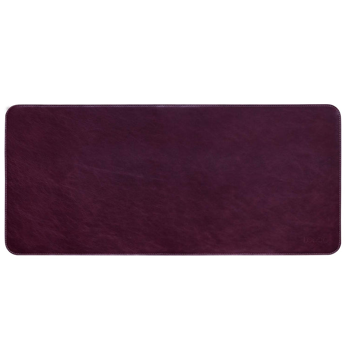 Top Grain Leather Extended Mouse Pad - Desk Mat Damson