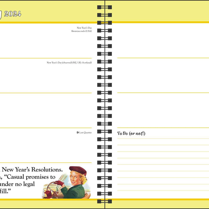 Wititudes 16-Month 2023-2024 Weekly/Monthly Planner Calendar: Everything Is Better When You Decide You Don't Care