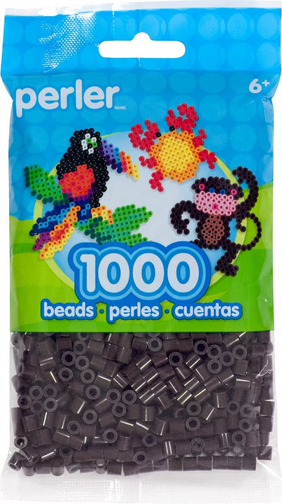 Perler 80-15262 Bulk Fuse Beads for Craft Activities 1000pcs, Cocoa Brown, Small