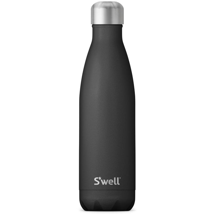 S'well Stainless Steel Water Bottle, 17oz, Onyx, Triple Layered Vacuum-Insulated Containers Keeps Drinks Cold for 36 Hours and Hot for 18, BPA Free, Perfect for On the Go 17 oz