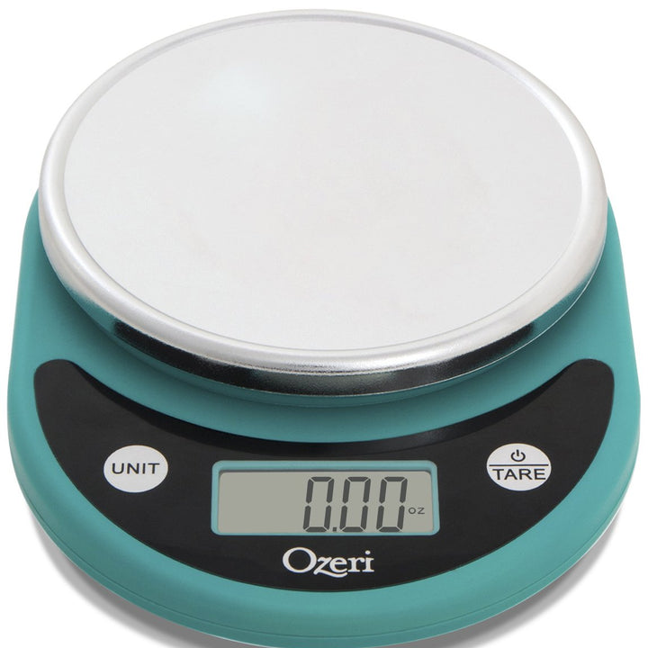 Ozeri Pronto Digital Multifunction Kitchen and Food Scale, Black on Teal