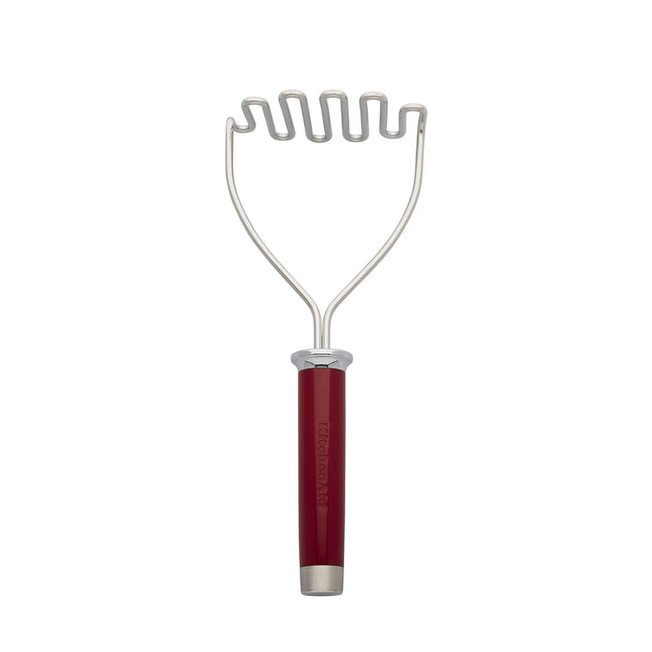 KitchenAid Gourmet Stainless Steel Wire Masher, 10.24-Inch, Empire Red Matte Red