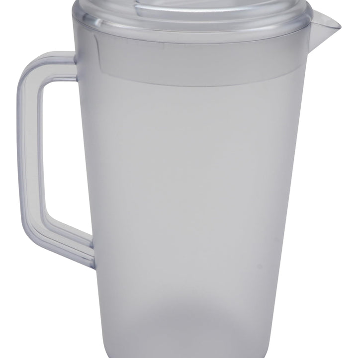 G.E.T. Heavy-Duty 1 Gallon Plastic Pitcher with Lid, Clear, BPA Free