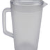 G.E.T. Heavy-Duty 1 Gallon Plastic Pitcher with Lid, Clear, BPA Free