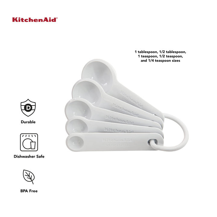 KitchenAid Measuring Spoons, Set Of 5, White