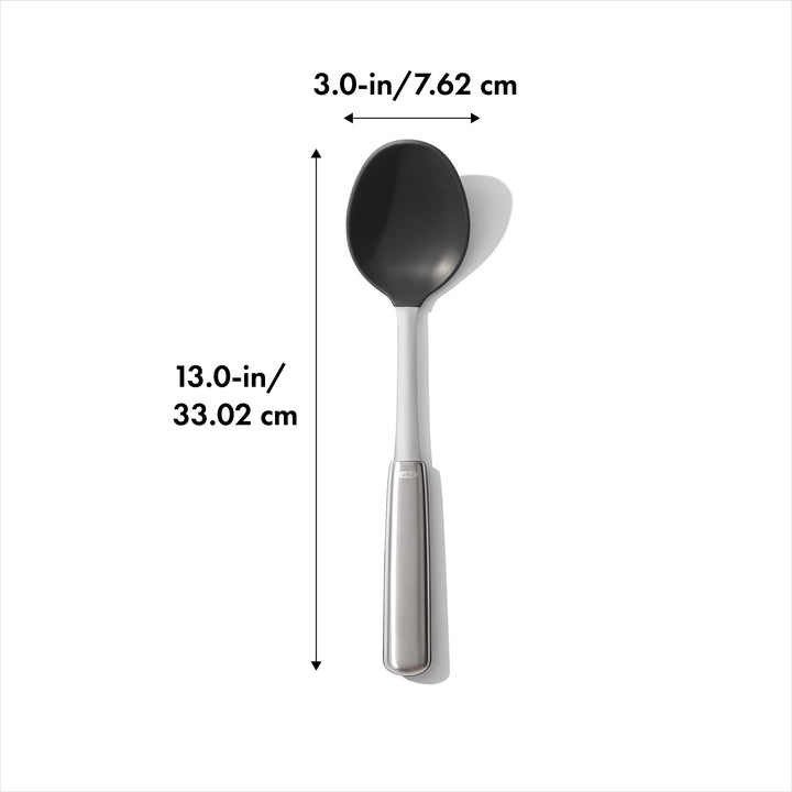 OXO Steel Silicone Cooking Spoon Steel Silicone Spoon