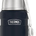 THERMOS Stainless King Vacuum-Insulated Food Jar with Spoon, 16 Ounce, Midnight Blue