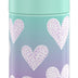 THERMOS FUNTAINER Water Bottle with Straw - 12 Ounce, Purple Hearts - Kids Stainless Steel Vacuum Insulated Water Bottle with Lid FUNTAINER 12 Ounce Bottle