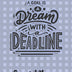 A Goal Is A Dream With A Deadline Financial Planner: Budget Planner with debt tracker, savings, goals, monthly budget, weekly spending